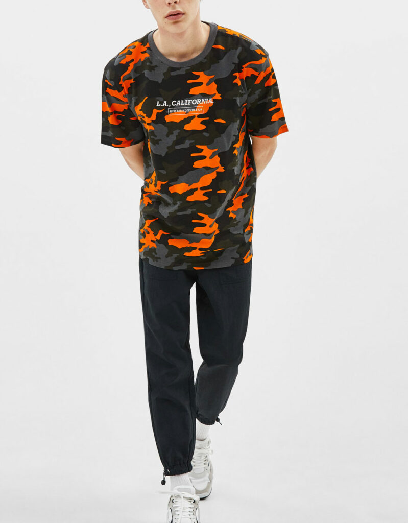 Grey Marl Roll Sleeve T-Shirt