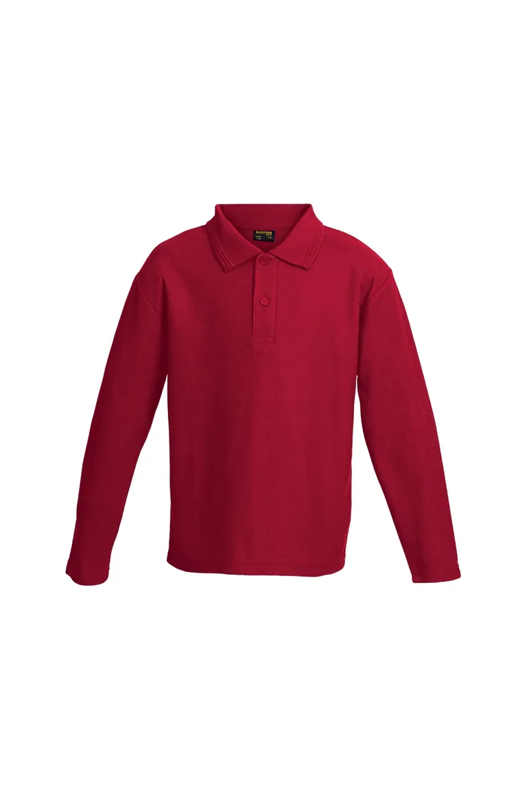 C63s 175g Pique Knit Long Sleeve Golfer Kiddies