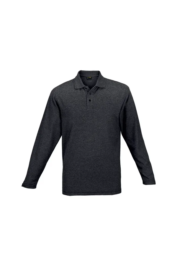 C63s 175g Pique Knit Long Sleeve Golfer Mens