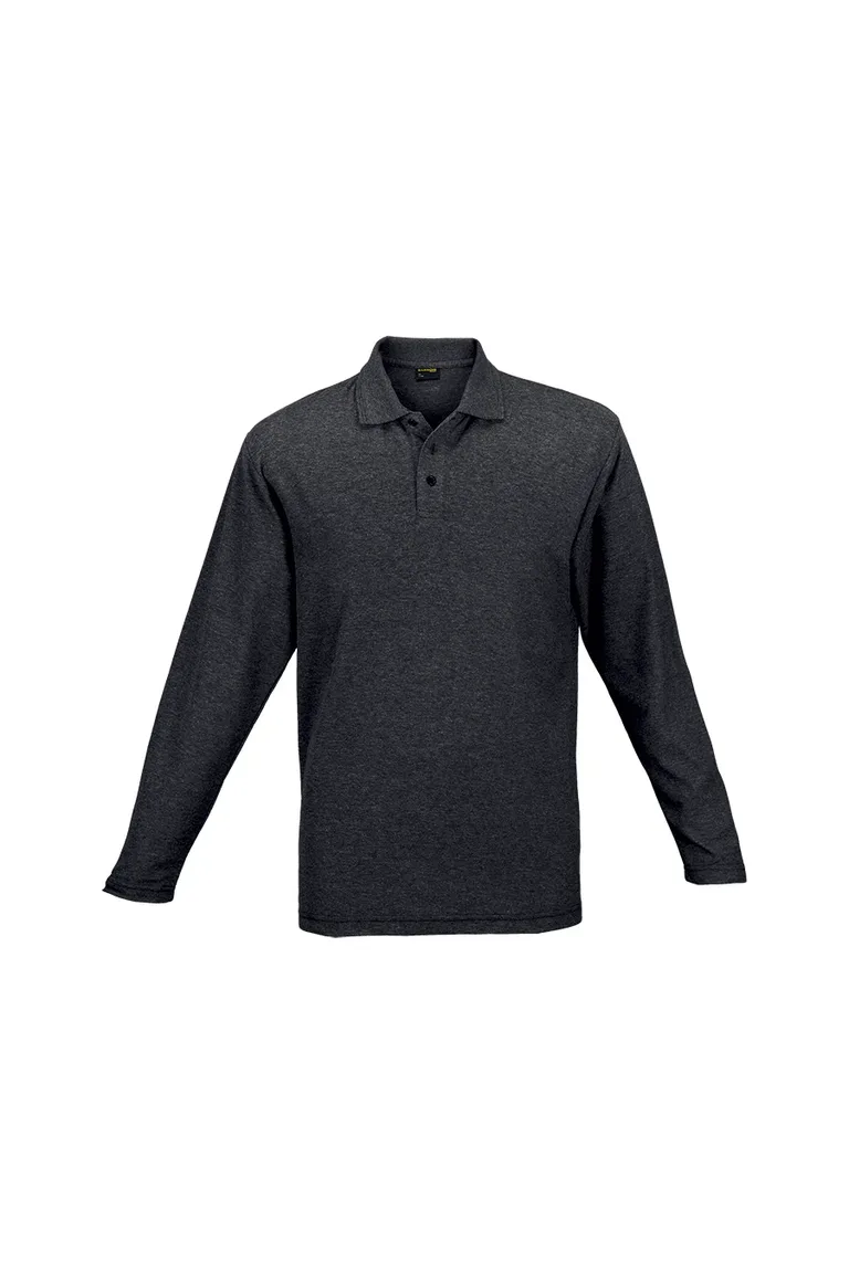 C63s 175g Pique Knit Long Sleeve Golfer Mens