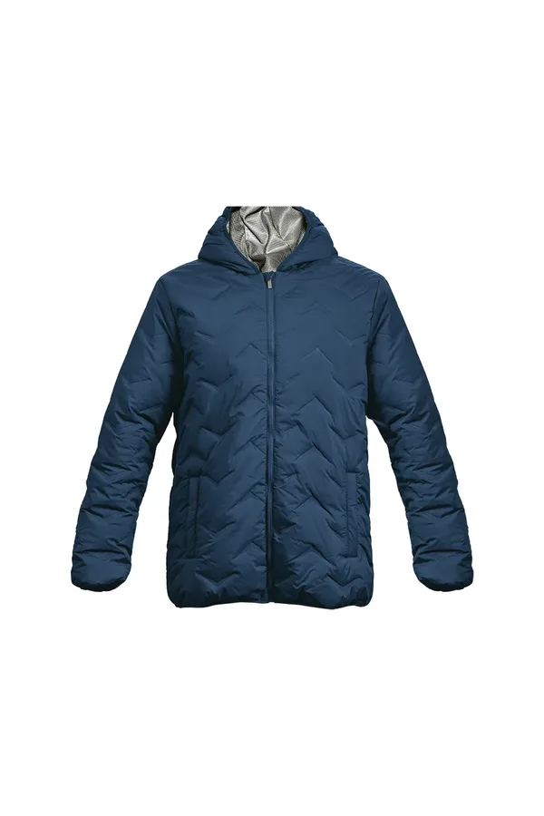 C63s Mock-Quilt Hooded Puffer Mens