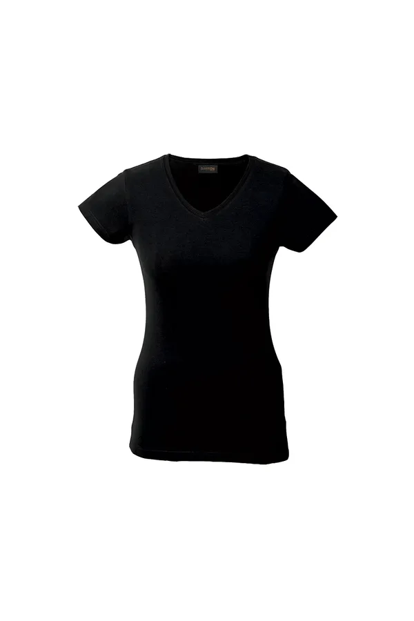 C63s 170g Slim Fit V-Neck T-Shirt Ladies