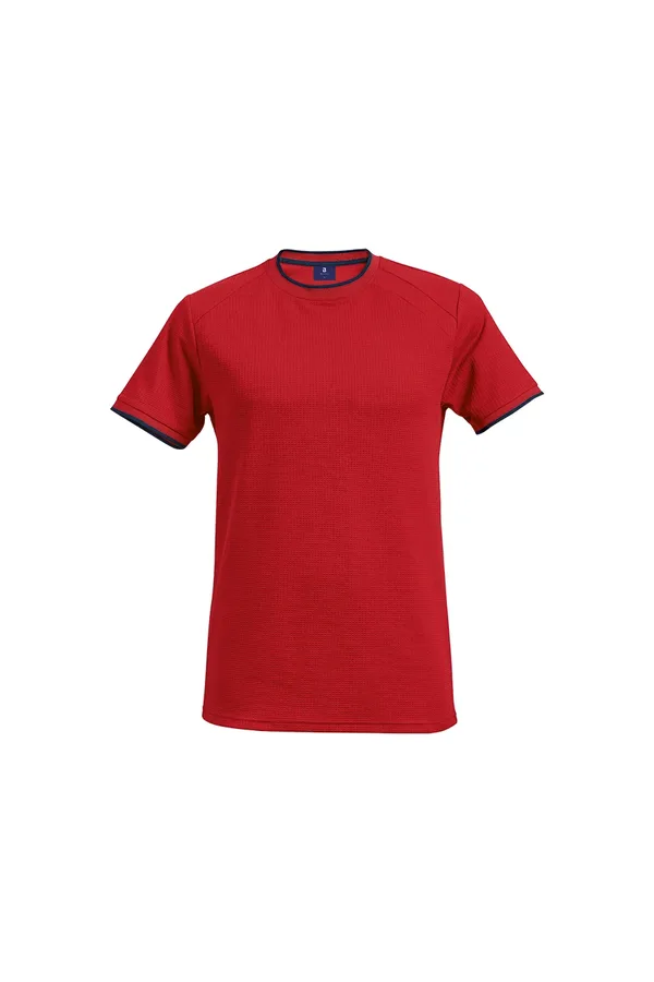 C63s 175g Ringer T-Shirt Polyester Eyelet