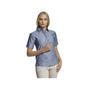 C63s Oxford Blouse Short Sleeve Ladies