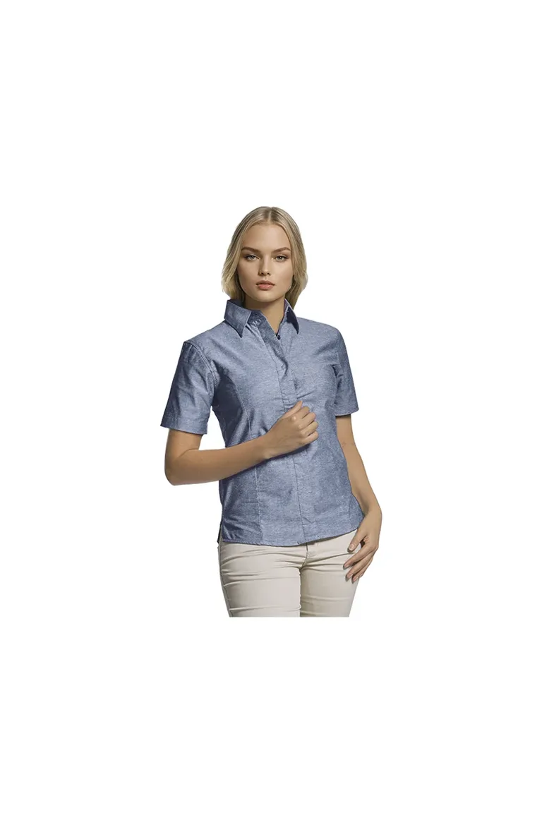 C63s Oxford Blouse Short Sleeve Ladies