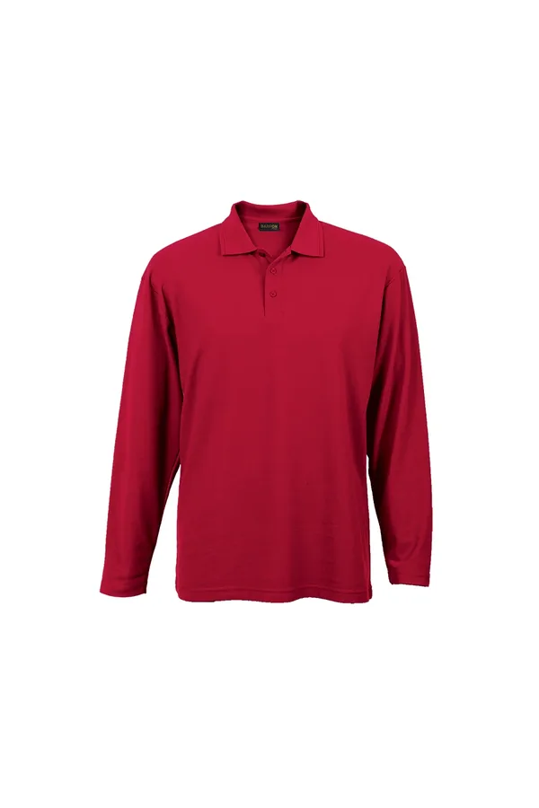 C63s 175g Pique Knit Long Sleeve Golfer Mens