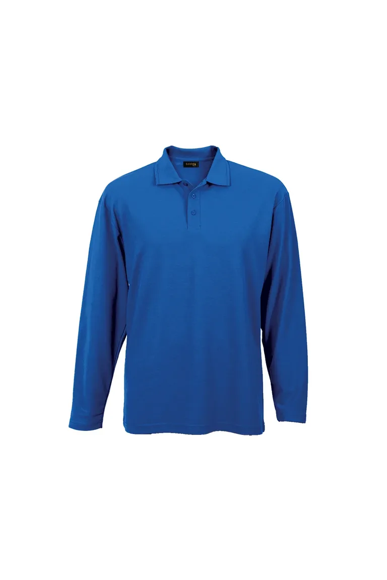 C63s 175g Pique Knit Long Sleeve Golfer Mens