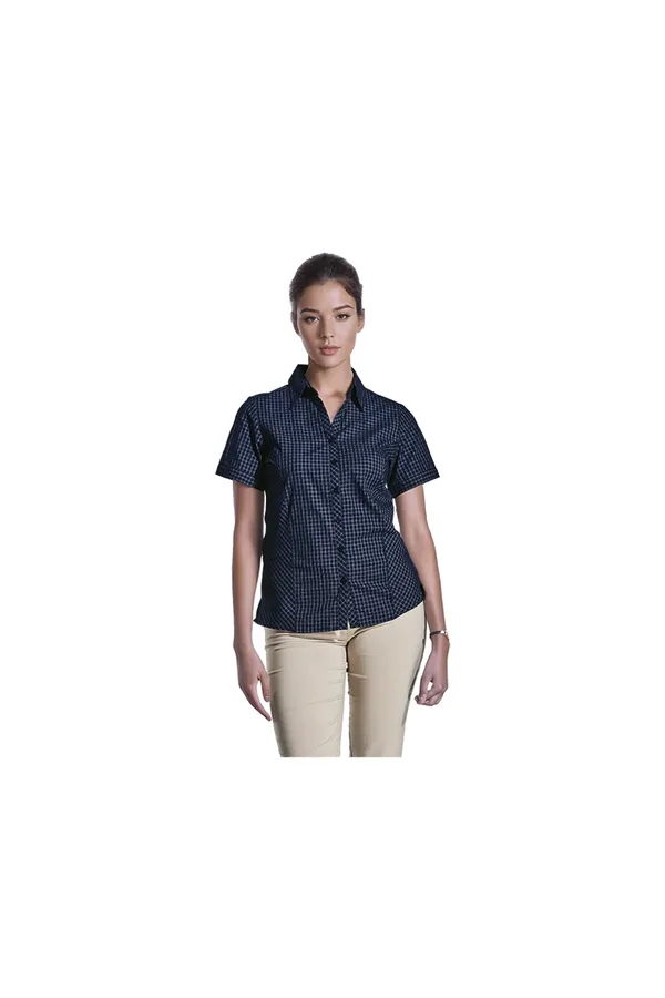 C63s Pioneer Check Blouse Short Sleeve Ladies