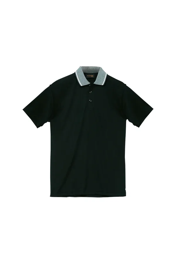 C63s Jacquard Collar Golfer Mens