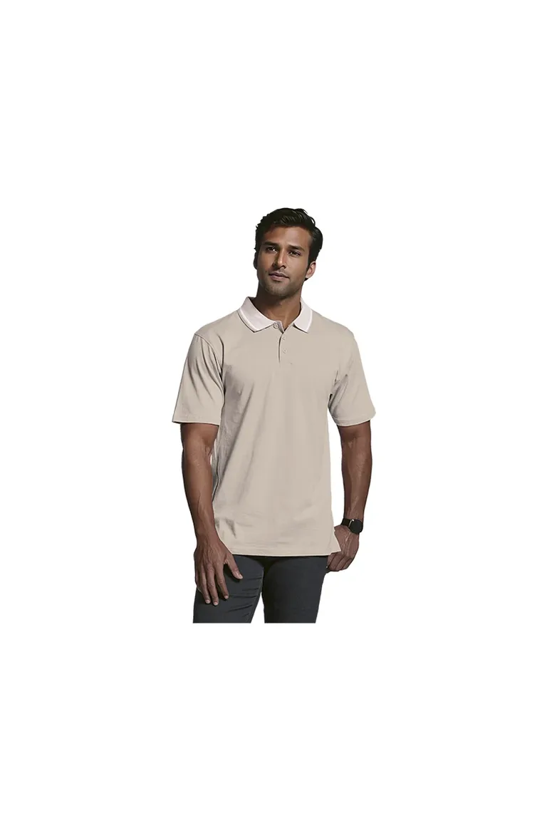 C63s Jacquard Collar Golfer Mens