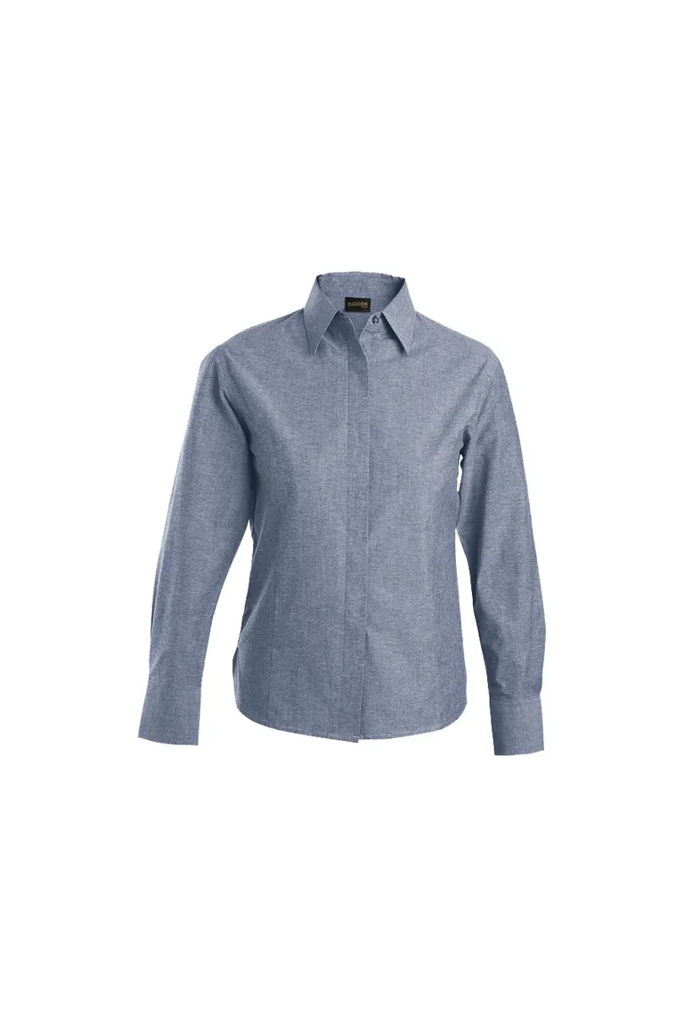 C63s Oxford Blouse Long Sleeve Ladies