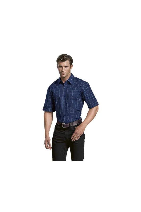 C63s Metro Check Lounge Short Sleeve