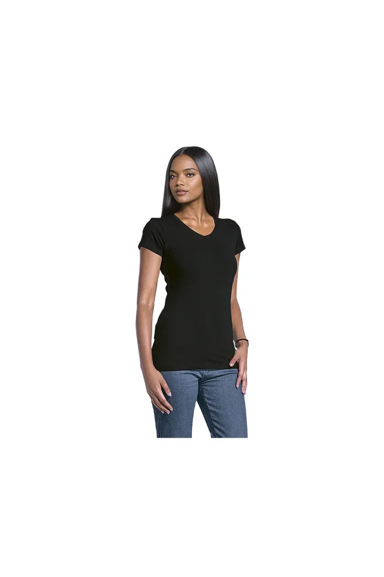C63s 170g Slim Fit V-Neck T-Shirt Ladies