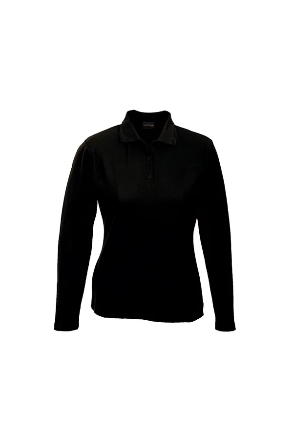 C63s 175g Pique Knit Long Sleeve Golfer Ladies