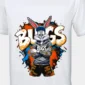 Bugs Street King graphic T-shirt — White shirt-only front view showing the design