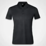 C63s Ladies Team Polo in Black — plain front view