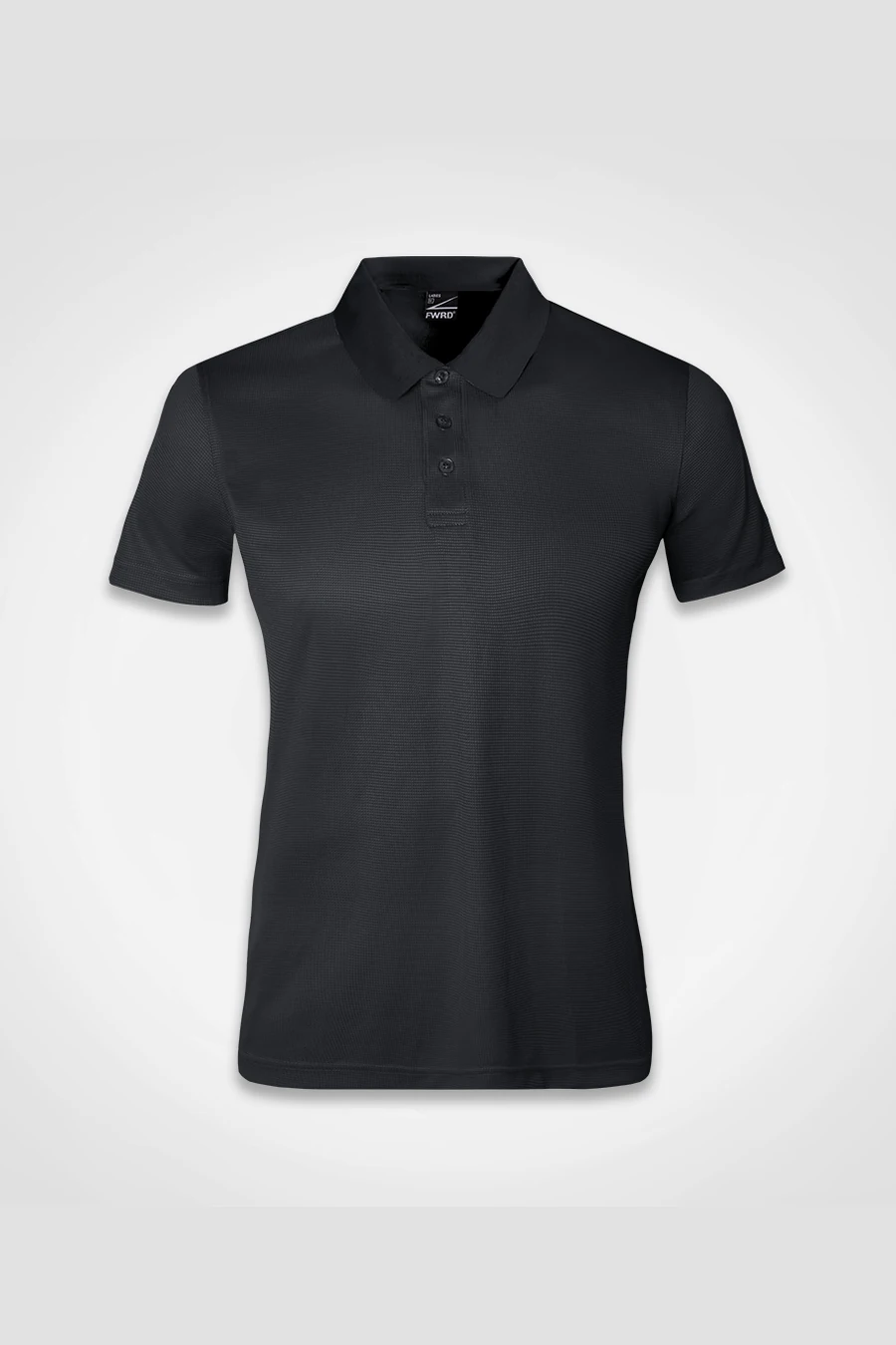 C63s Ladies Team Polo in Black — plain front view