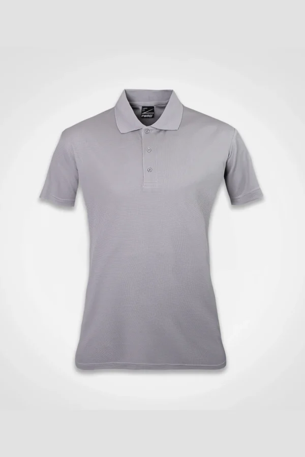 C63s Ladies Team Polo in Grey — plain front view