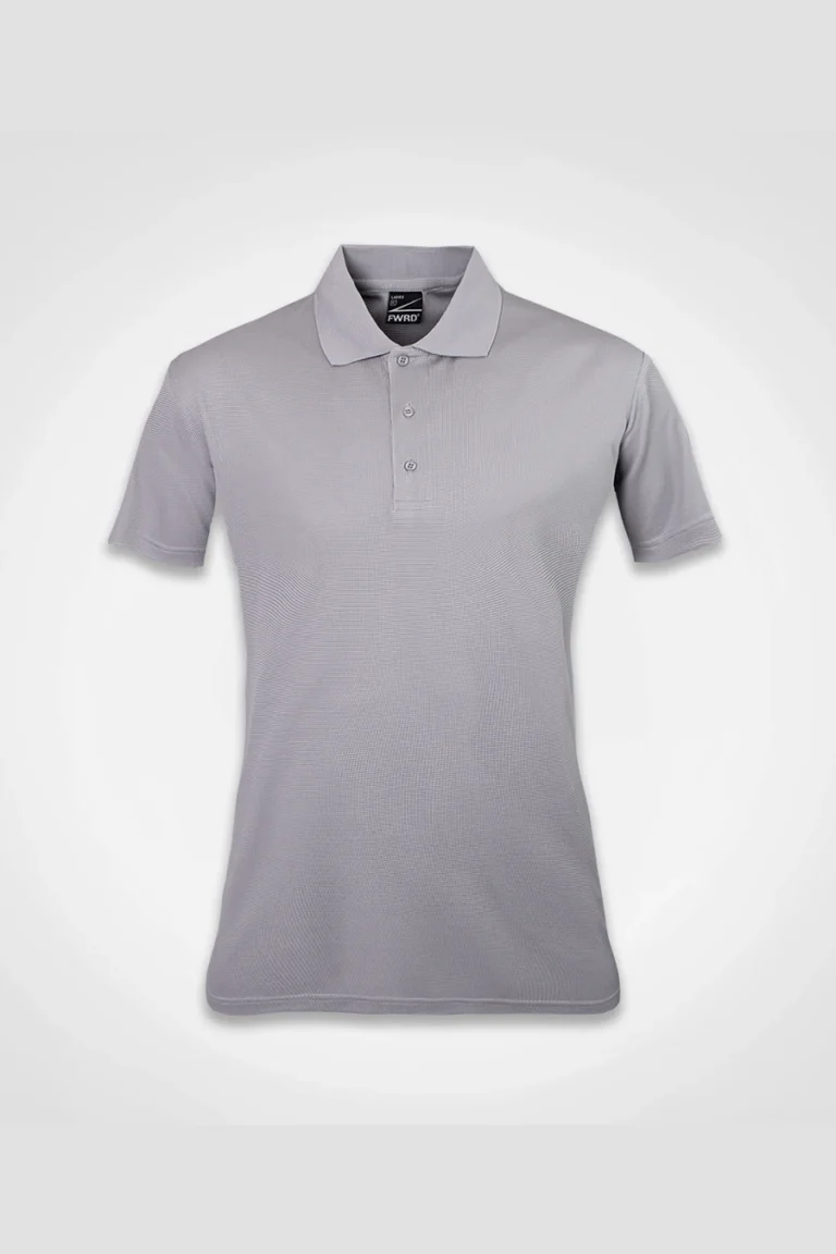 C63s Ladies Team Polo in Grey — plain front view