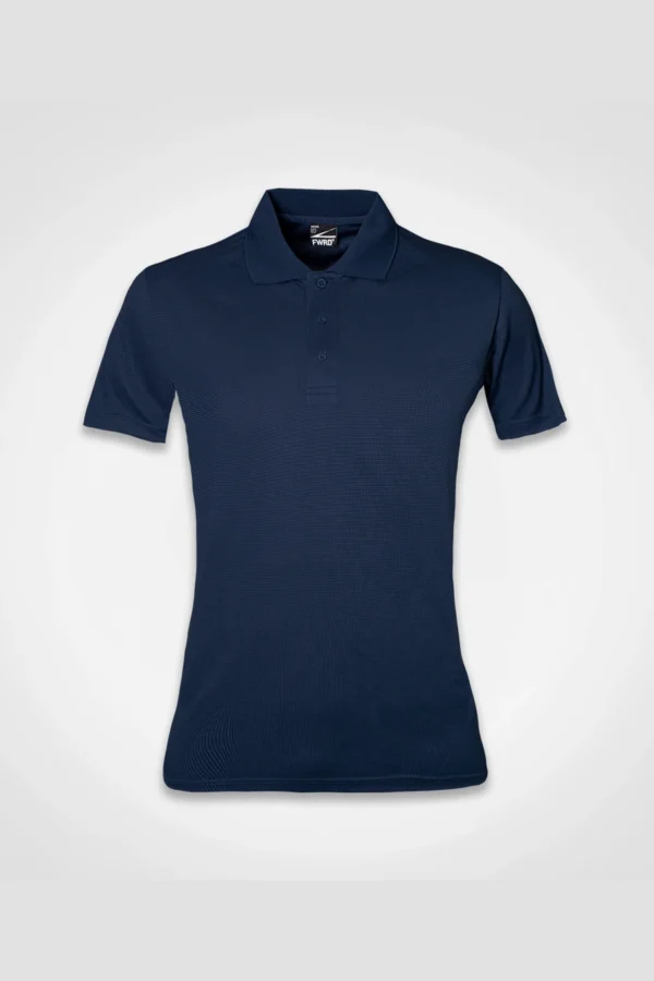 C63s Ladies Team Polo in Navy — plain front view