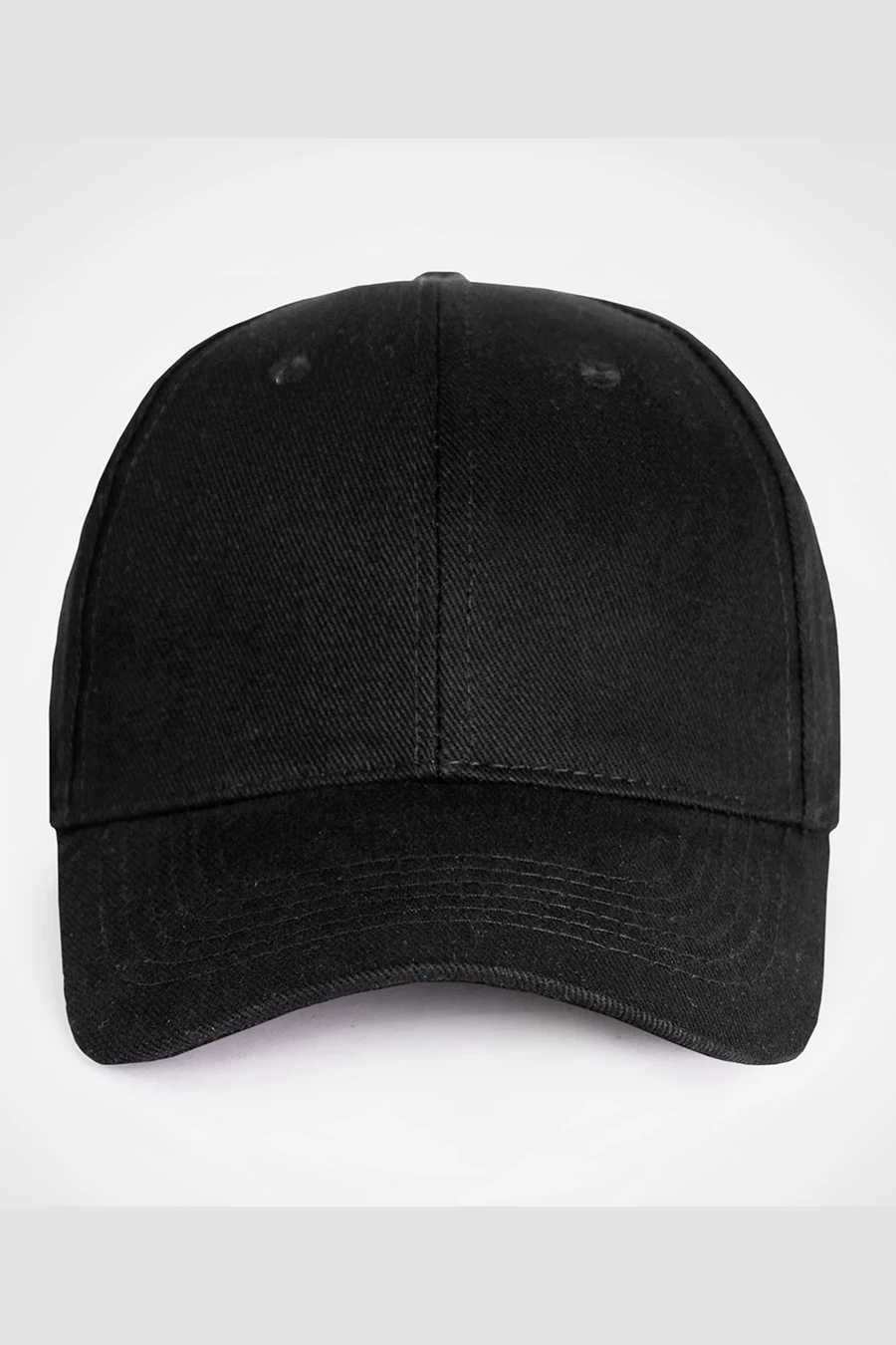 C63s Everyday Six-Panel Cap in Black — plain front view