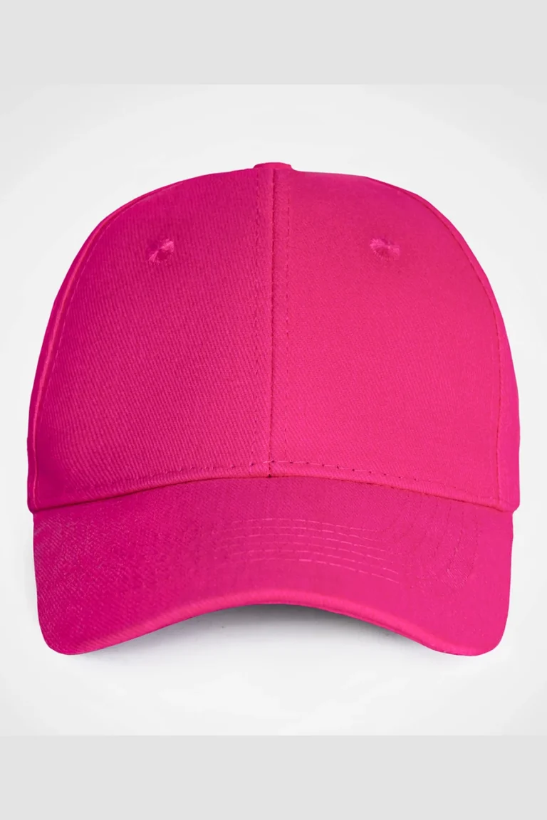 C63s Everyday Six-Panel Cap in Fuchsia — plain front view