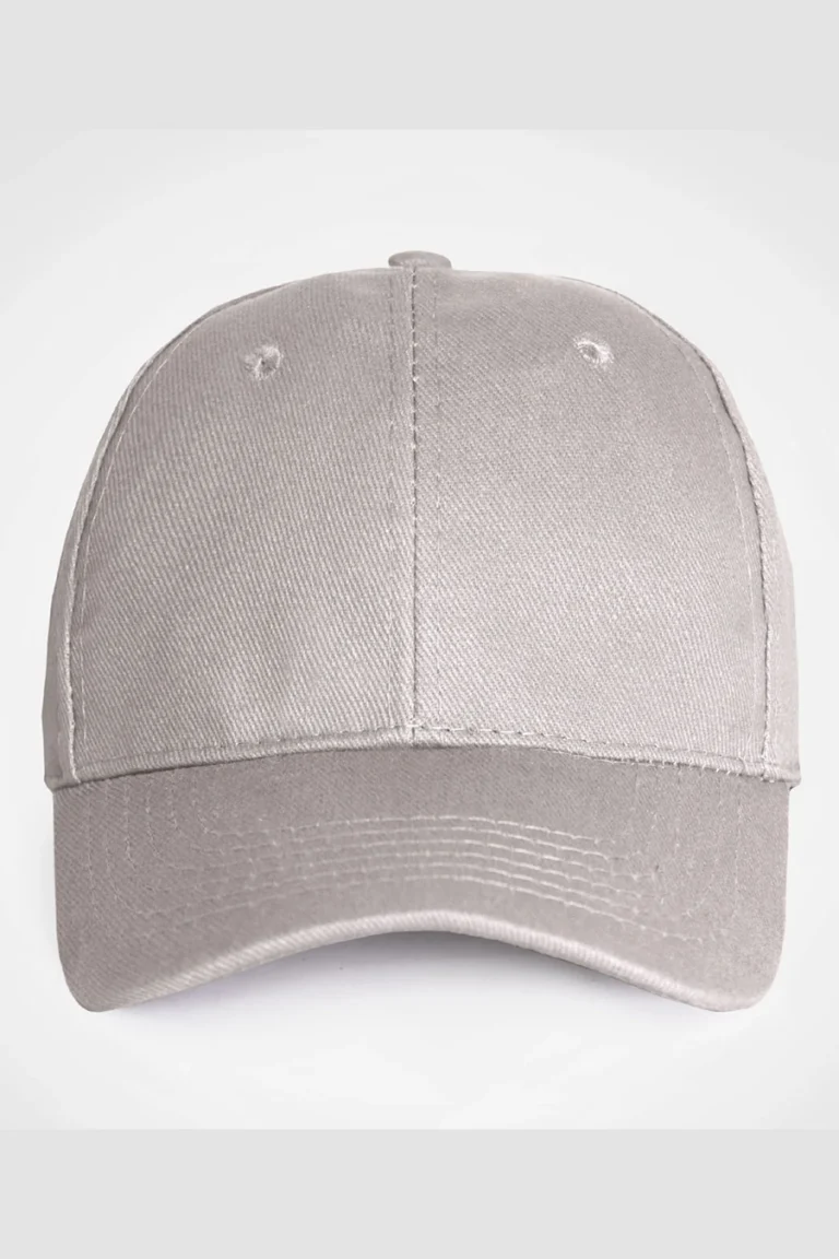 C63s Everyday Six-Panel Cap in Grey — plain front view