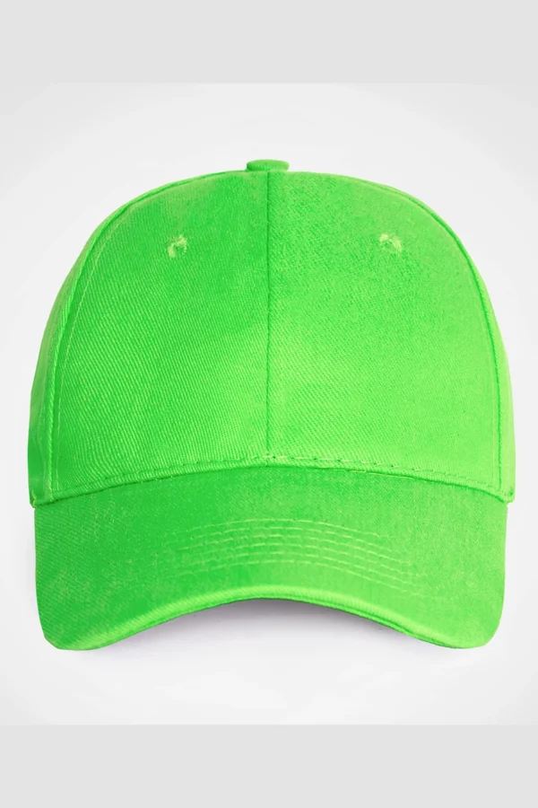 C63s Everyday Six-Panel Cap in Lime — plain front view