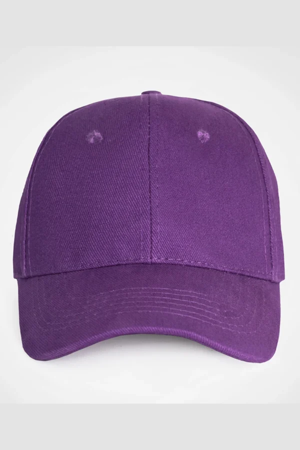 C63s Everyday Six-Panel Cap in Purple — plain front view