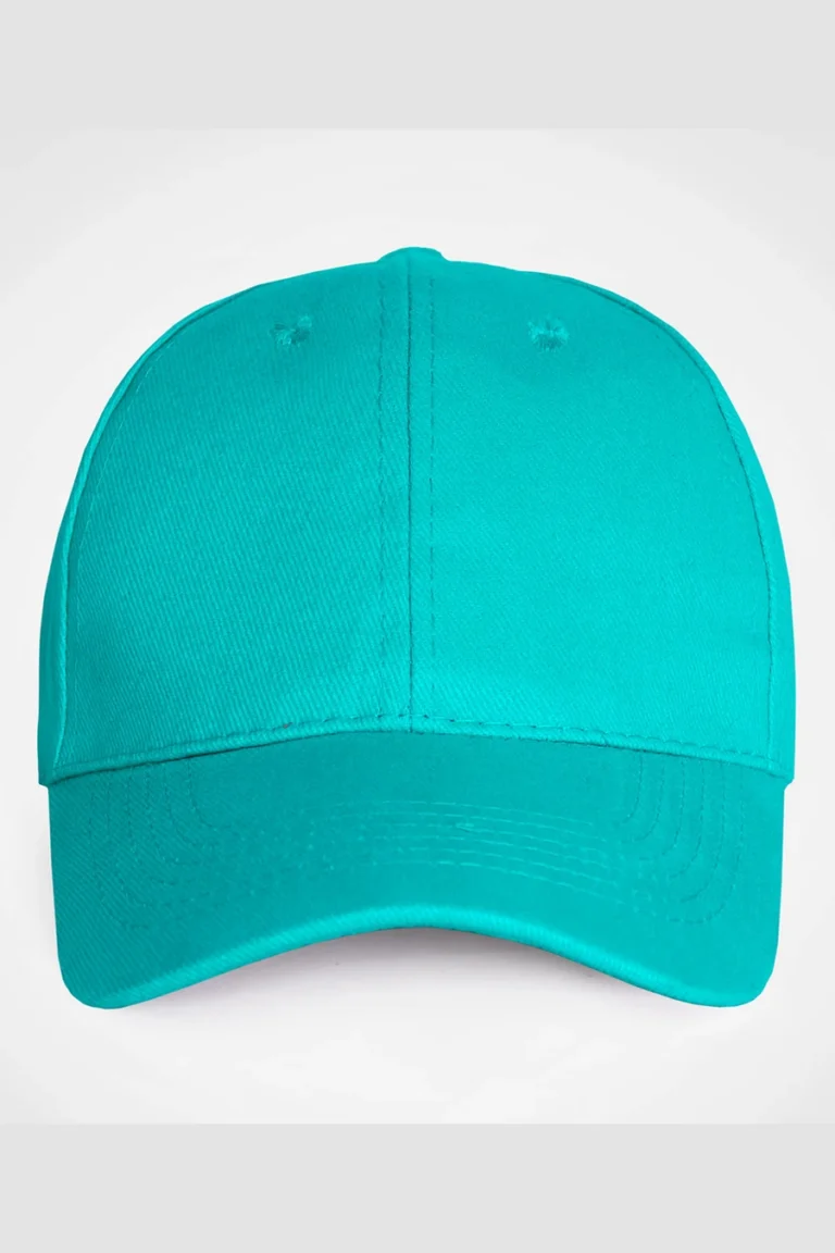 C63s Everyday Six-Panel Cap in Turquoise — plain front view