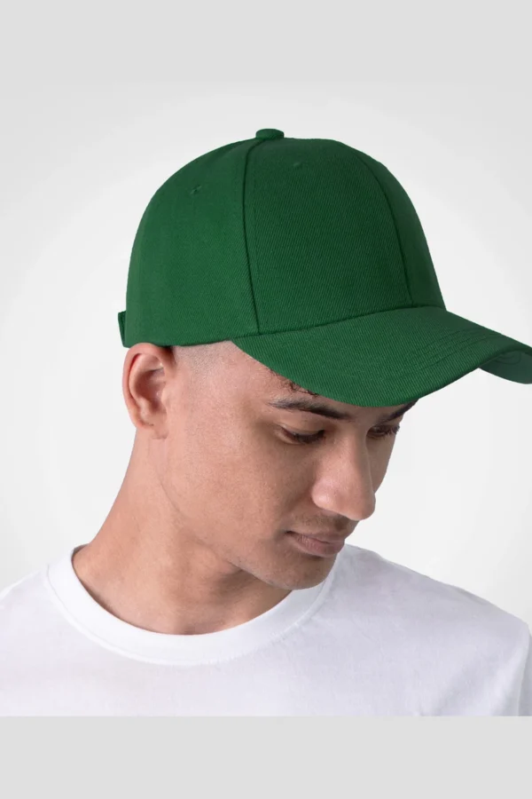 C63s Six-Panel Cap in Bottle — plain front view