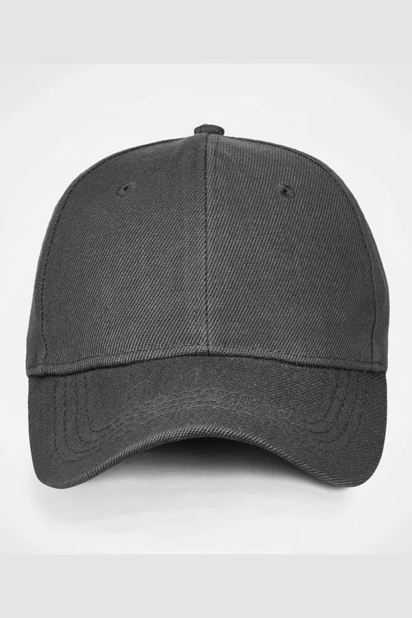 C63s Six-Panel Cap in Charcoal — plain front view