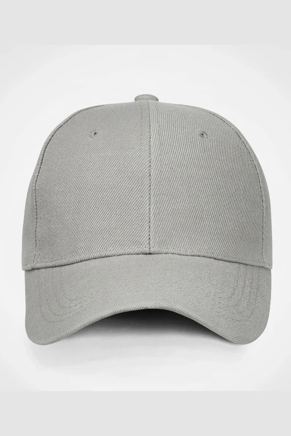 C63s Six-Panel Cap in Grey — plain front view