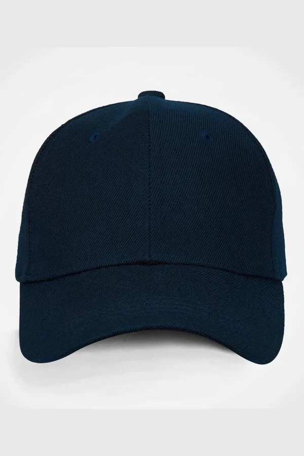 C63s Six-Panel Cap in Navy — plain front view