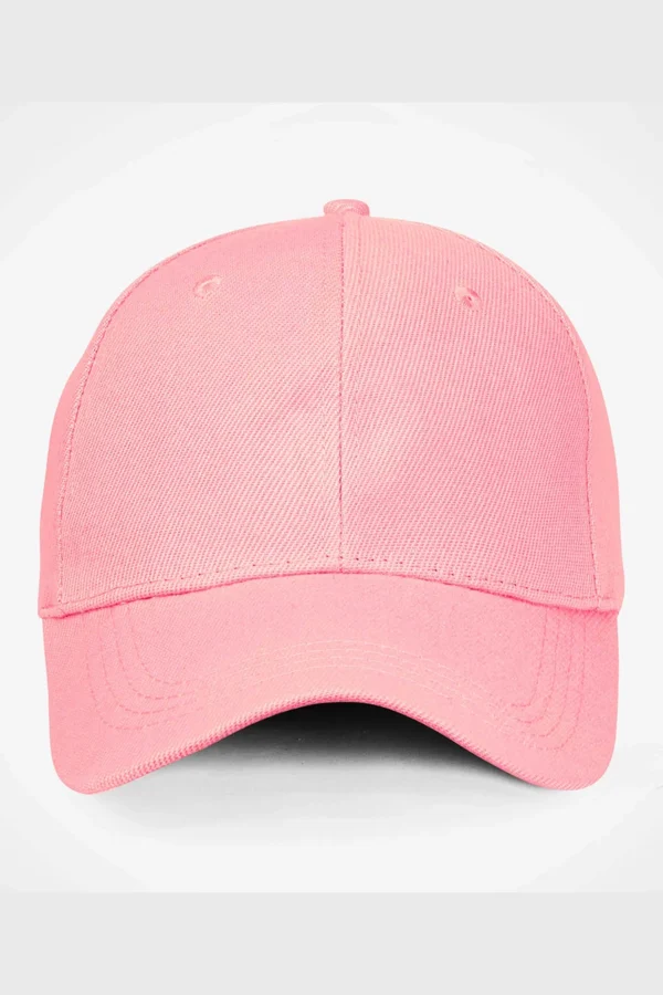 C63s Six-Panel Cap in Pink — plain front view