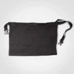 C63s Barista Apron in Black — plain front view