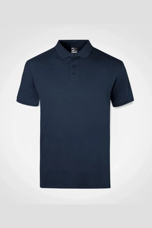 C63s Everyday Team Polo in Navy — plain front view