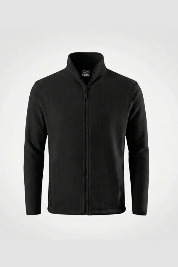 C63s Team Microfleece Jacket — Black plain C63s Team Microfleece Jacket in Black — plain front view