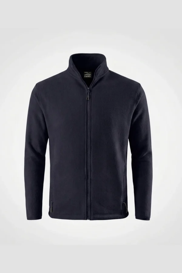 C63s Team Microfleece Jacket in Navy — plain front view