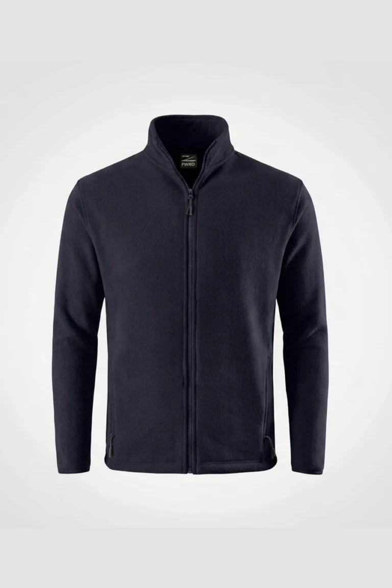 C63s Team Microfleece Jacket in Navy — plain front view