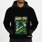 High Life Pullover Hoodie — model front view