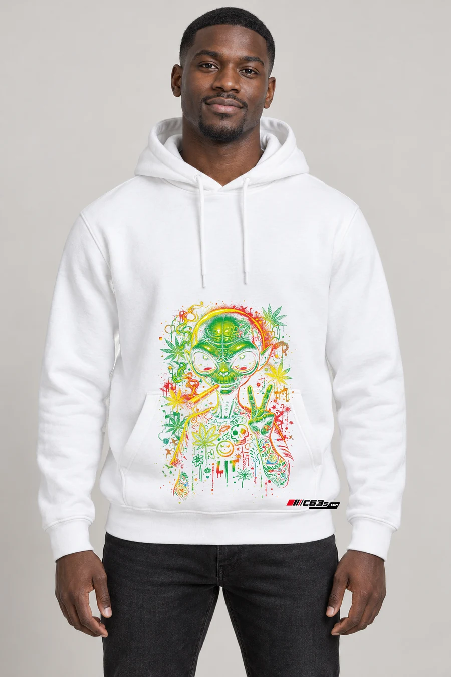 Intergalactic Haze Pullover Hoodie — hover front view