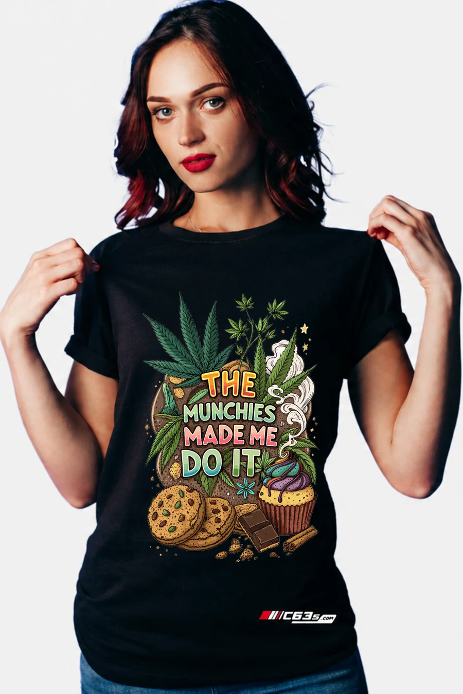 Munchies Made Me Do It Graphic T-Shirt — hover front view