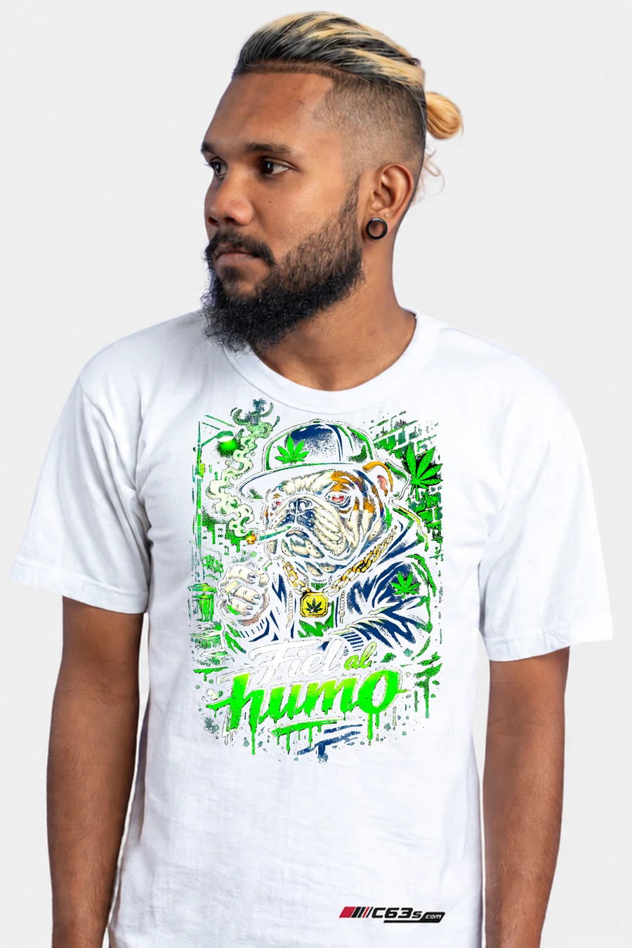 Real Humo Graphic T-Shirt — model front view