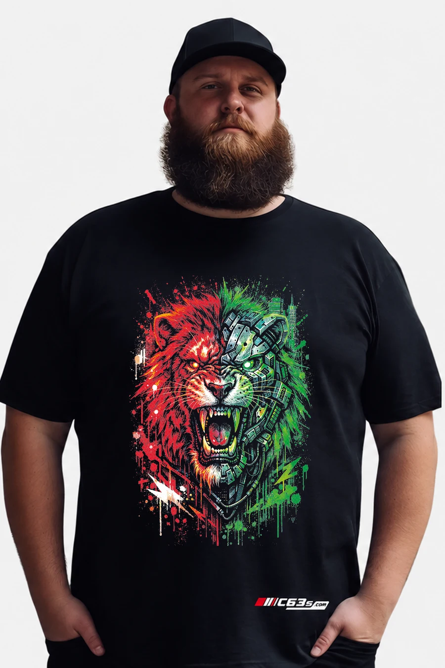 Tiger Duality Graphic T-Shirt — hover front view