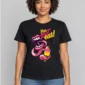 You Are What You Eat on a black tee — model front view
