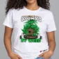 Todays Good Mood on a white tee — model front view