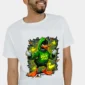 Duck Attack graphic T-shirt — White front view on the catalogue model