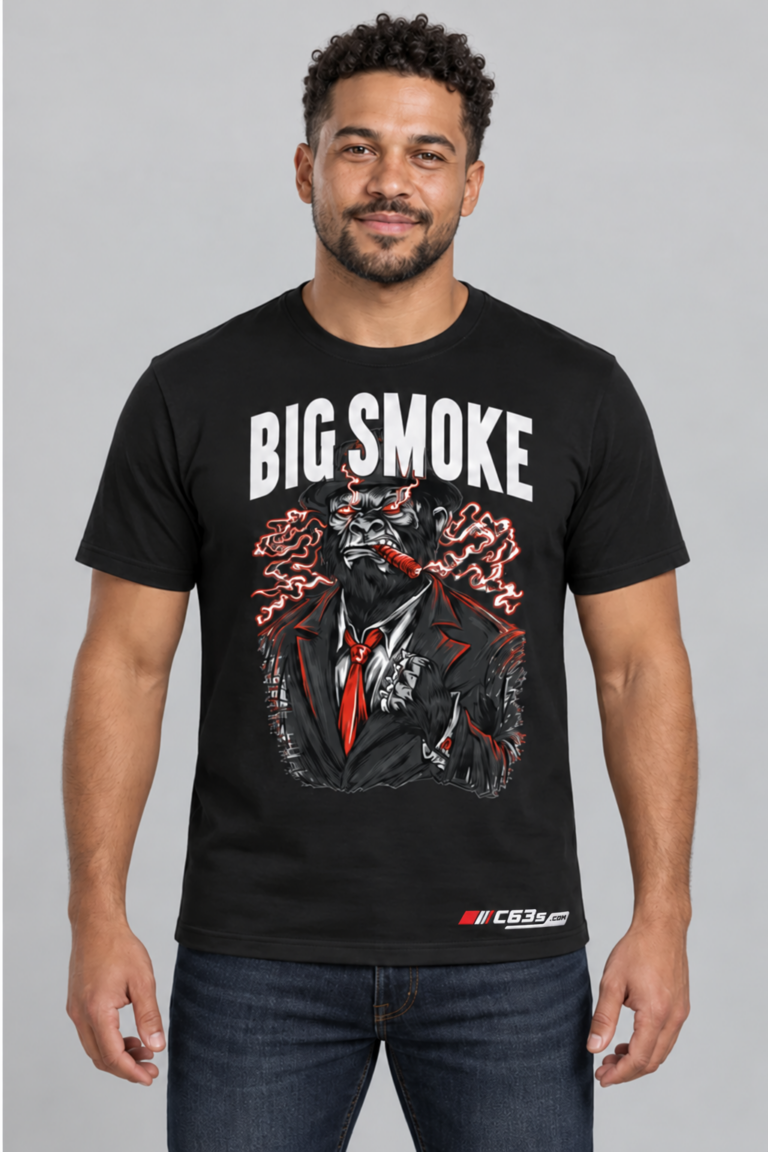 Big Smoke with embroidered C63s.com master logo
