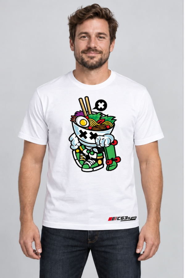 Ramen Skater with embroidered C63s.com master logo